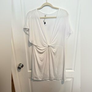 Victoria's Secret White Knot-Front Swim Coverup